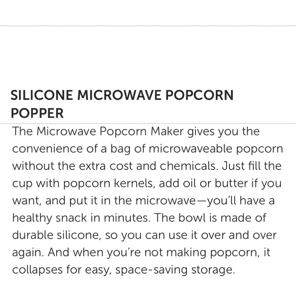 Pampered Chef‎ Microwave Popcorn Popper